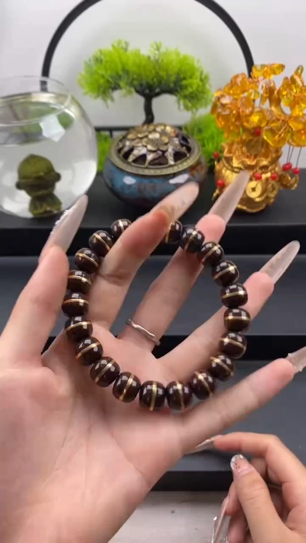 紫金鼠手串紫金鼠一线天二代5号