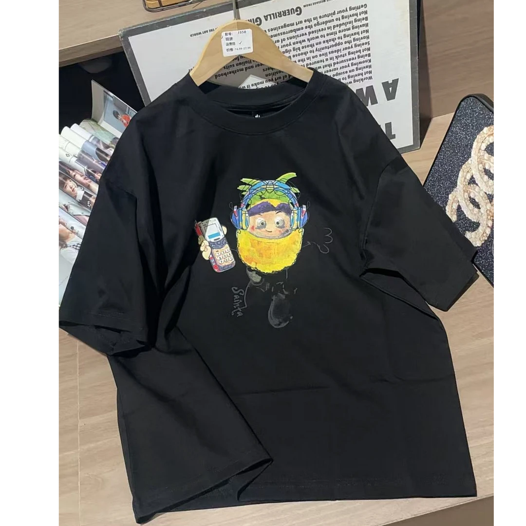 505800 韩版男童女童青少年休闲舒适时尚洋气日常百搭短袖