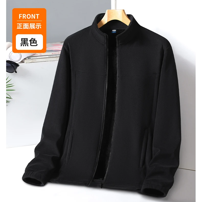 【奥利绒女L-3XL】奥粒绒秋冬抓绒衣保暖户外休闲情侣加绒加厚外套