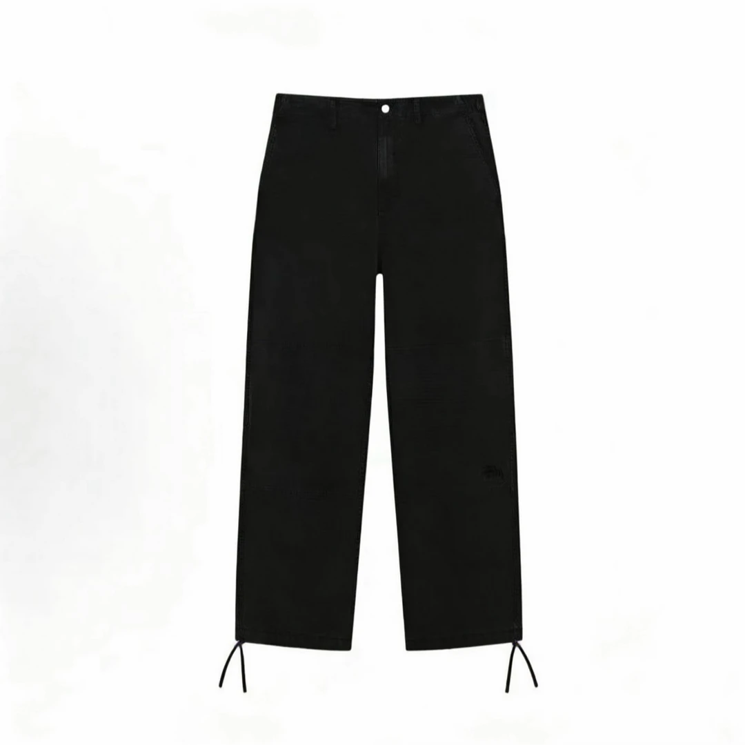 美式街头潮流刺绣宽松休闲工装裤裤子男女同款