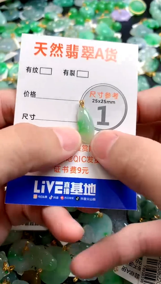 颈饰18K金镶嵌翡翠26100166