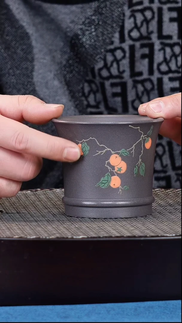 茶杯紫砂宜兴原矿紫砂 手工主人杯