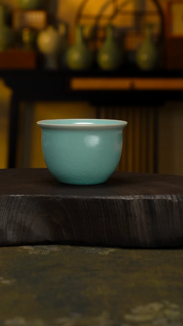杯子瓷风水缸-微微瑕
