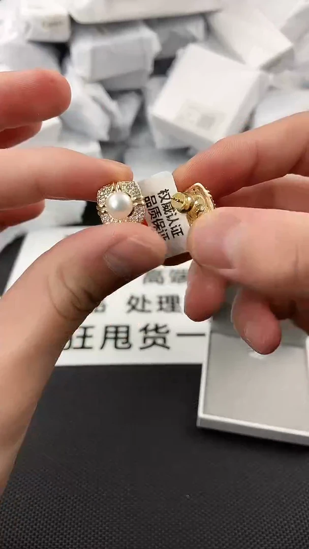 未镶嵌耳饰淡水珍珠ed1024