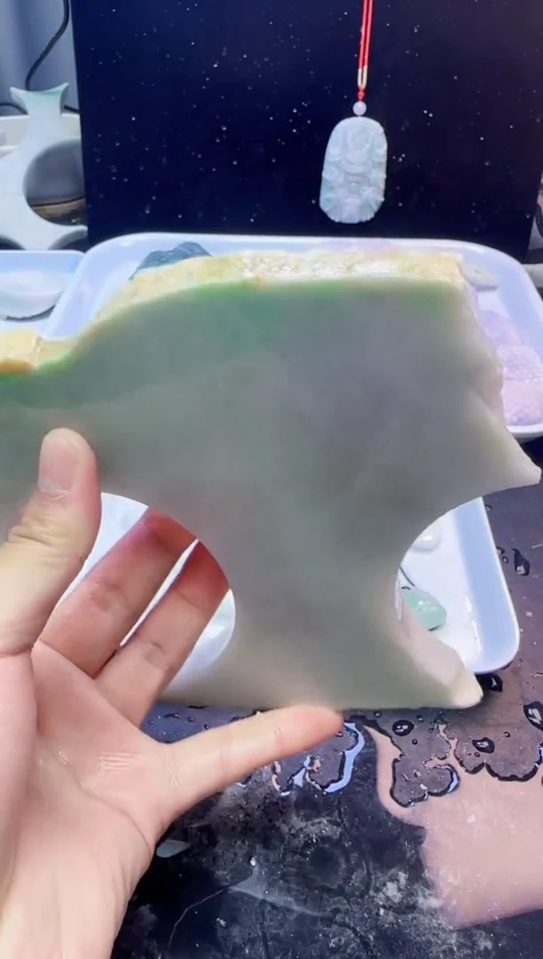 颈饰未镶嵌翡翠用****3049天然A货翡翠
