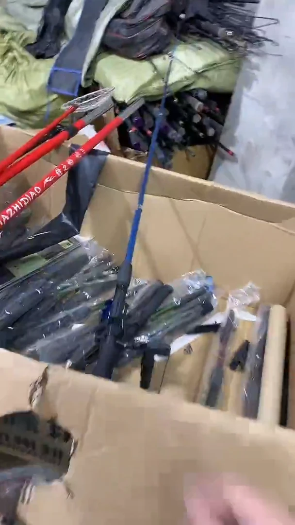 一米多小海竿三根  冰钓杆颜色随机微瑕