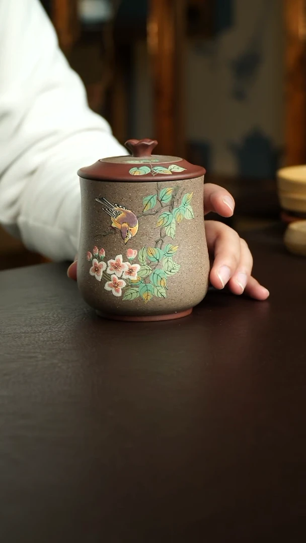 茶杯紫砂66号 范士玉老师茶叶罐100克 宜兴紫砂原矿作品