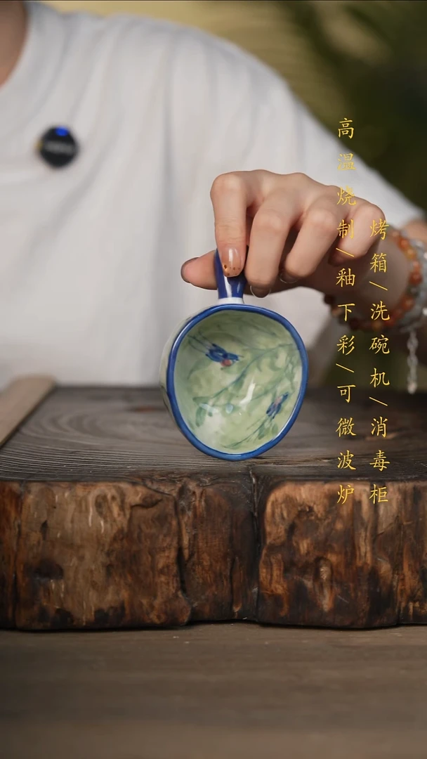 瓷片景德镇高温釉下彩可微波烤箱洗碗机