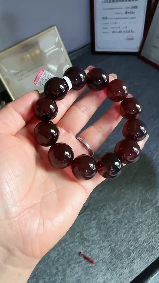 未镶嵌琥珀手串规格19紫罗兰手串# 53
