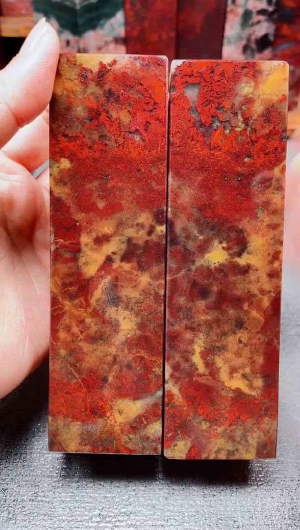 玉桂林鸡血玉素章--50