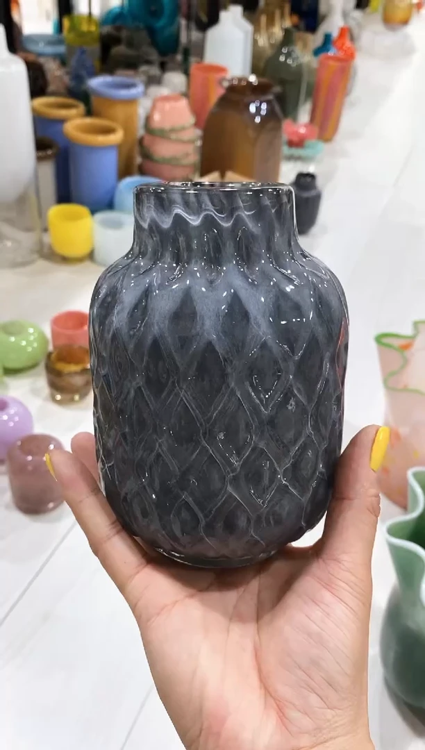 慕忆家手作琉璃花瓶瑕