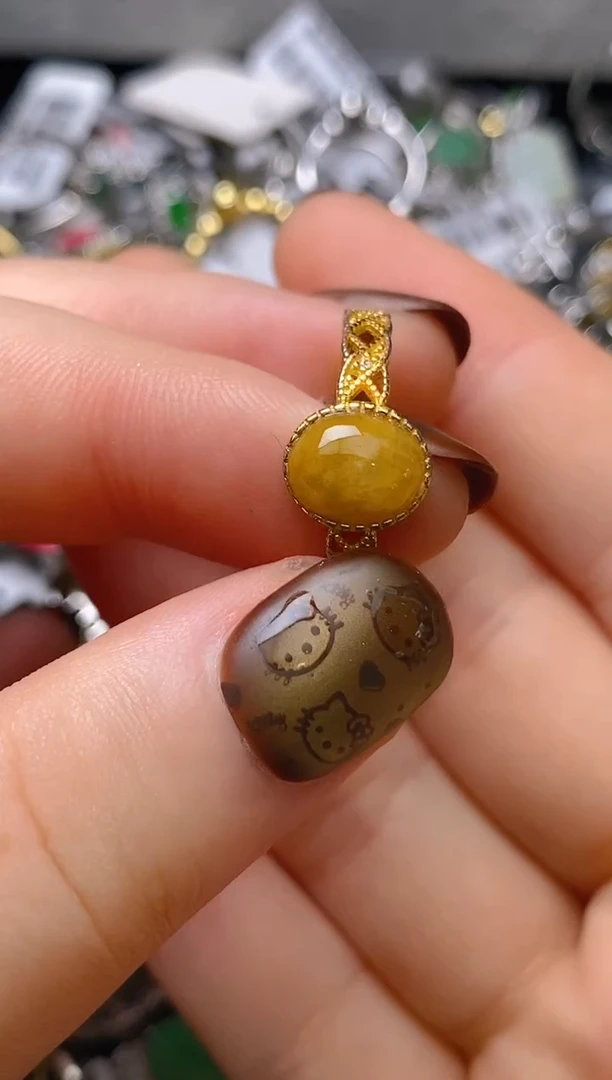 银S925镶嵌戒指翡翠百内无证书