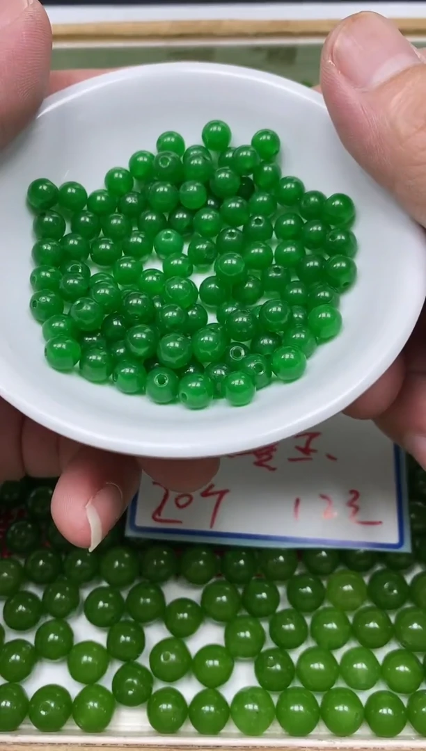 手饰玛瑙未镶嵌B247 碧 玉6mm50个9.9元