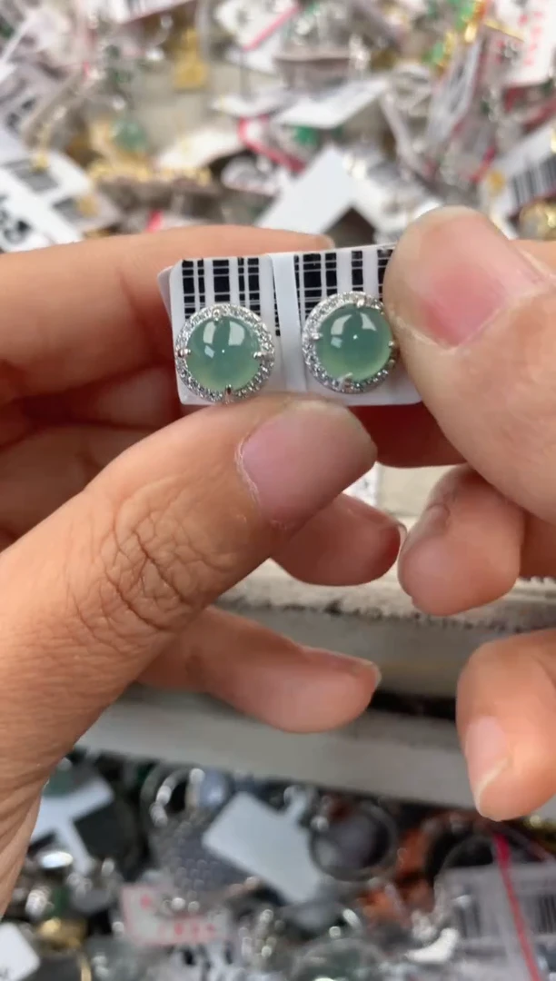 银S925镶嵌戒指翡翠666                8