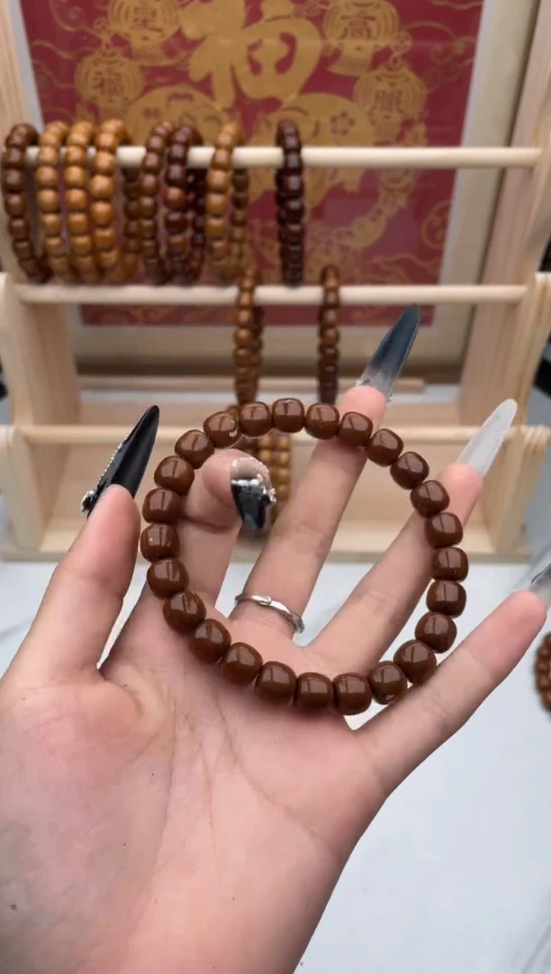 紫金鼠吊坠32号手串