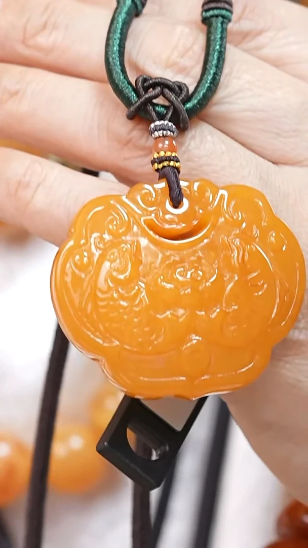 蜜蜡颈饰未镶嵌6728天然蜜蜡珠宝奇石云端妖孽全部保真