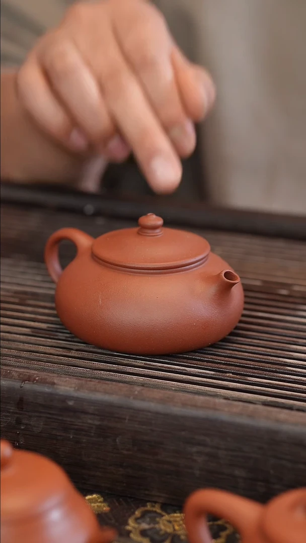 茶壶紫砂原矿手工制作
