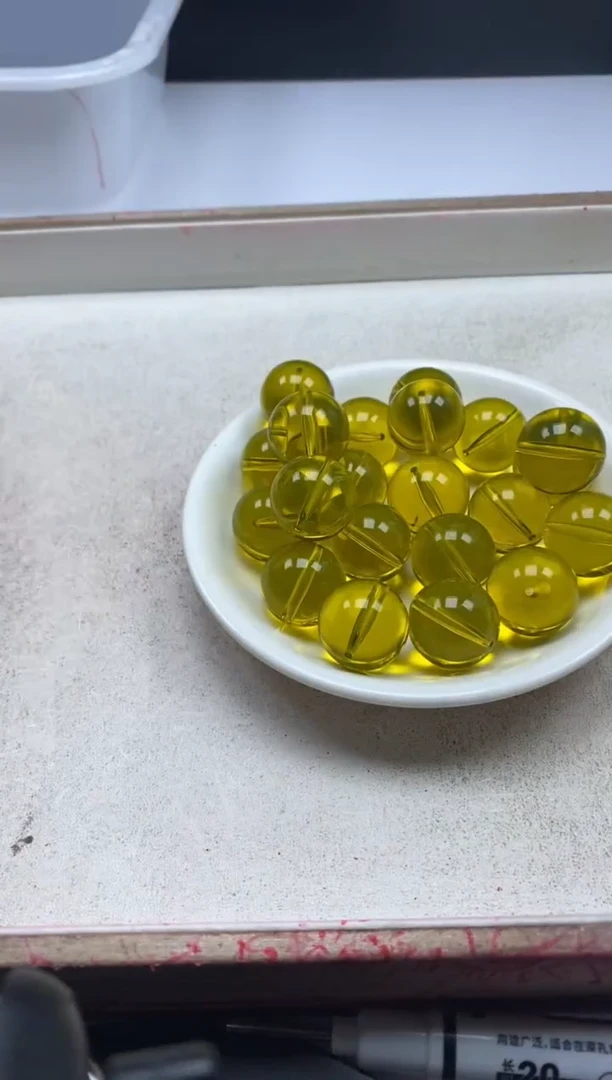 【闪购商品】玛瑙/玉髓颈饰未镶嵌w1542蜜蜡蓝珀20mm*1颗