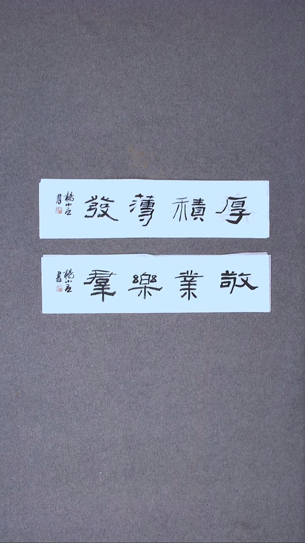 书法 杨小立 河南南阳69*17*2一平尺两张 宋一单