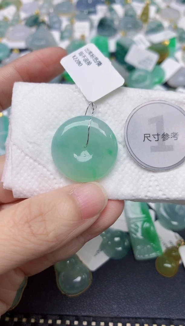 颈饰未镶嵌翡翠七*天然缅甸A货翡翠