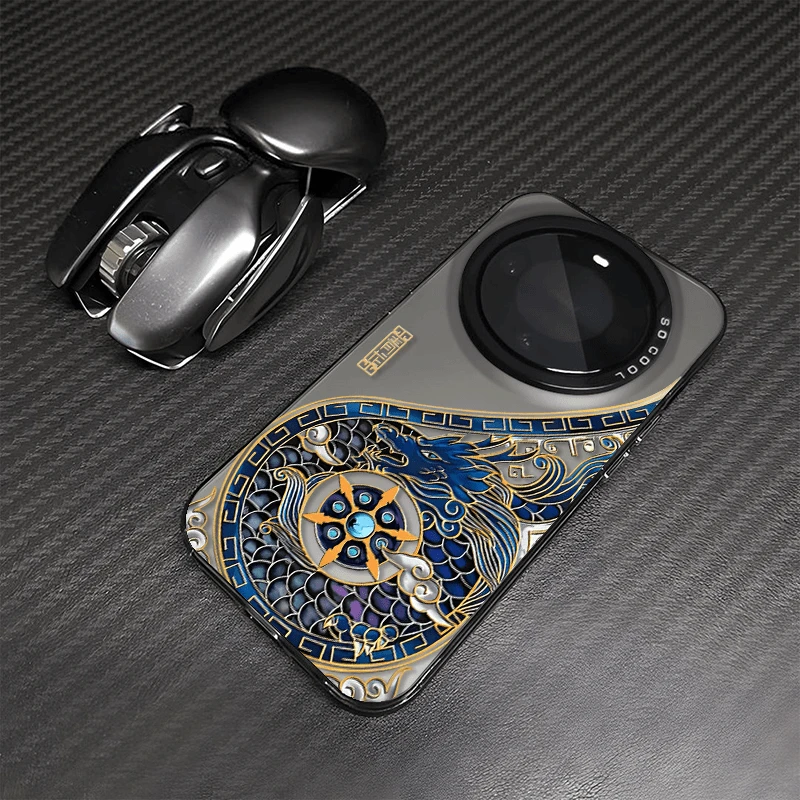 国风青龙图腾适用华为mate70Pro手机壳mate60个性50/40苹果15防摔