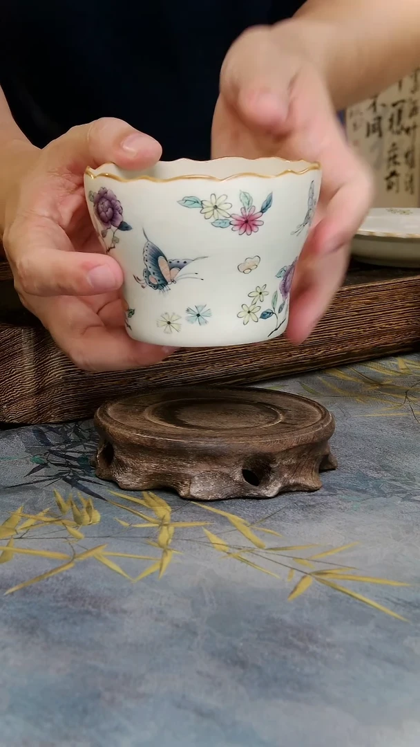 亘古茶具福利分享@蝶恋花杯