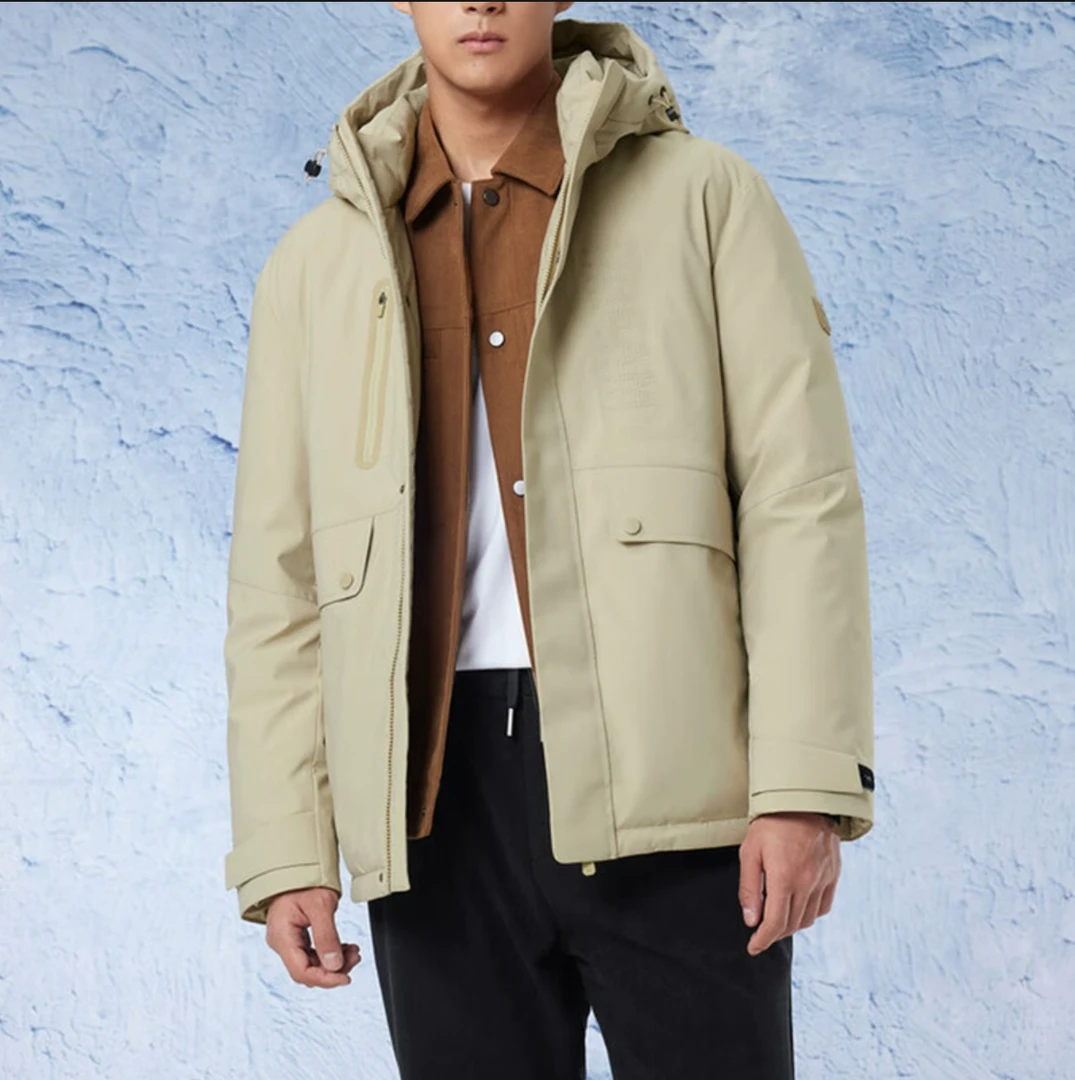 800蓬95鸭绒+石墨烯内里羽绒服 品牌撤柜！冬装连帽休闲三防外套男