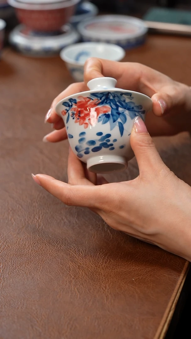 【闪购商品】盖碗虾趣盖碗盖碗