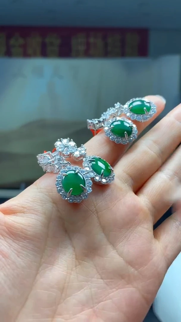 颈饰未镶嵌翡翠多样性发货【只发一对】*q26