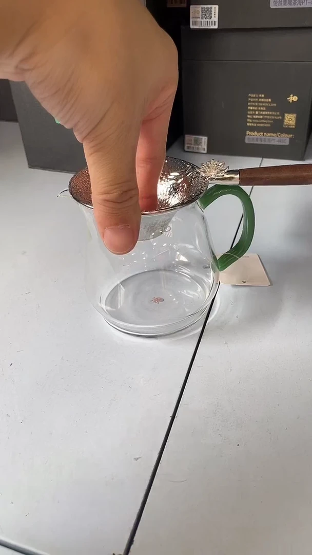 禾器/晶彩泽然茶海/翡翠玉+合金茶漏