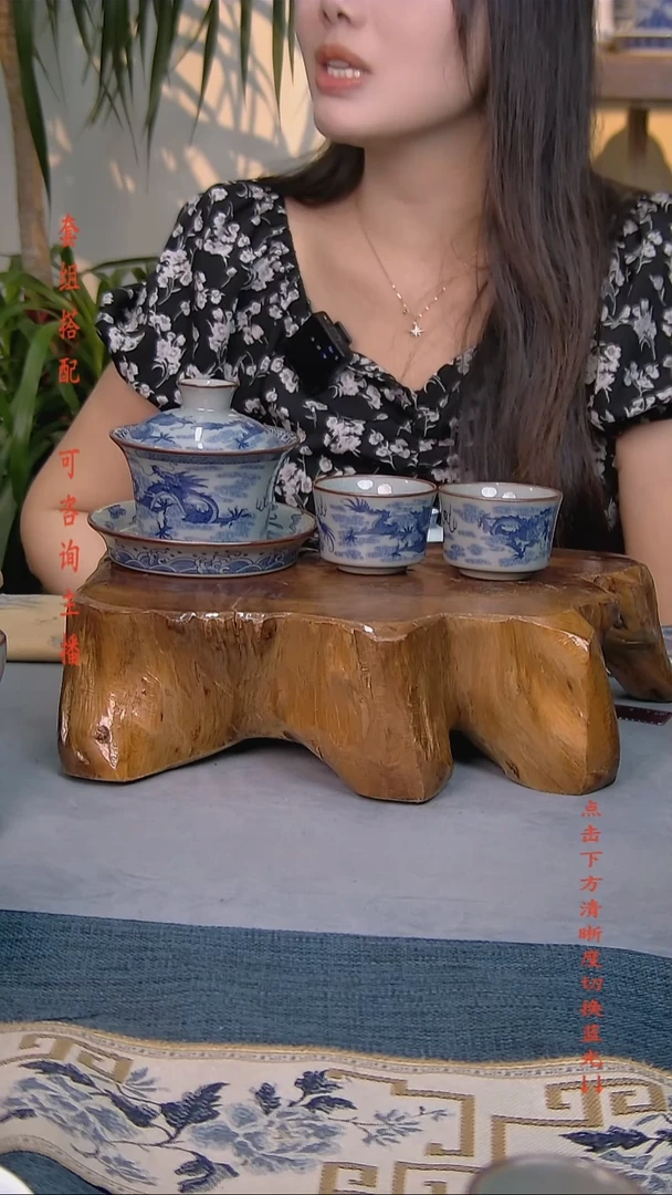 简装家用款3件套 老陶泥开片纹陶瓷茶具