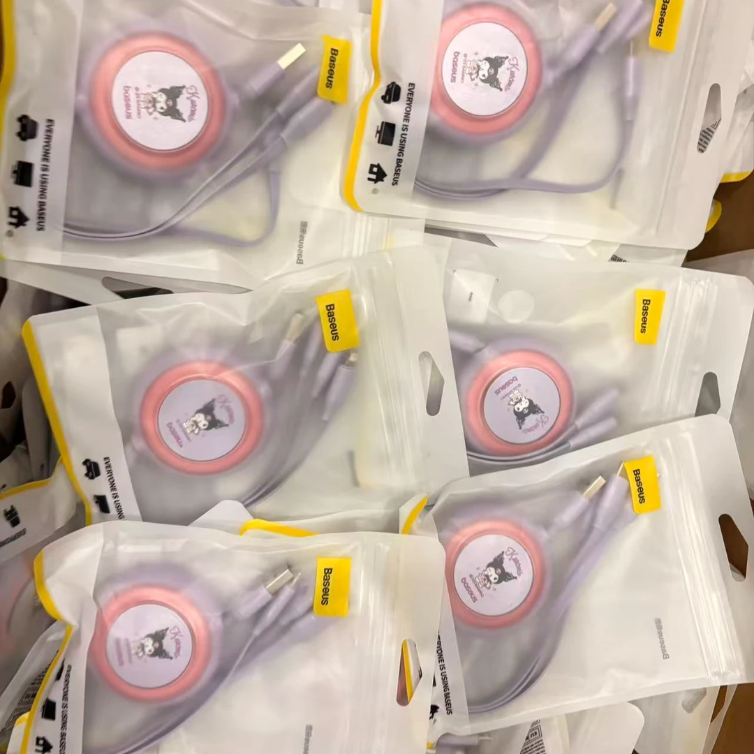 准新品 倍思 倍思3.5A三丽鸥联名款一拖三数据线  库洛米