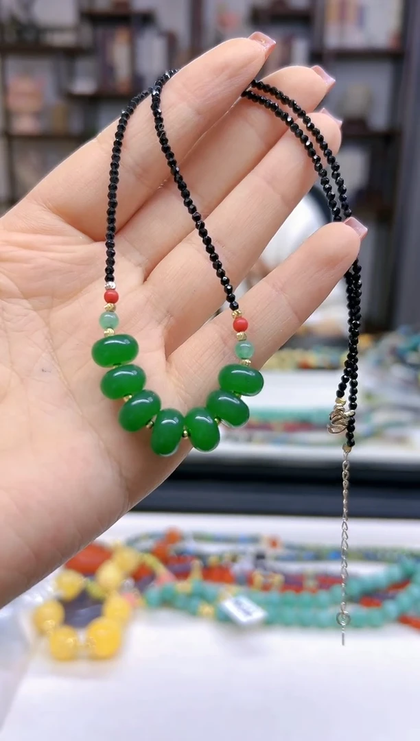 【闪购商品】翡翠颈饰未镶嵌DIY款X365