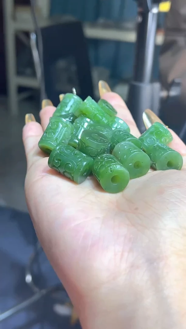 吊坠(不含链)银S925镶嵌和田玉多样性发其一孤品默认微瑕