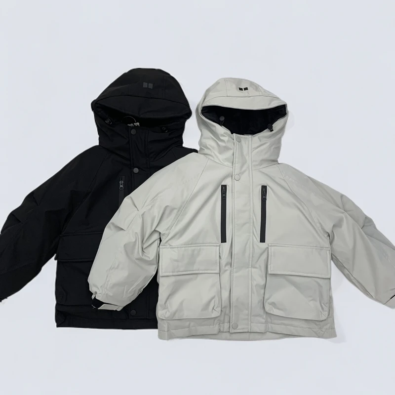 4251款花郎家品牌羽绒服户外防水连帽加厚防风保暖