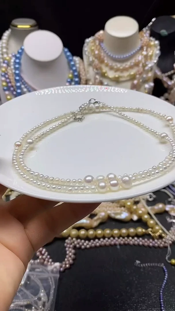 颈饰未镶嵌淡水珍珠多人