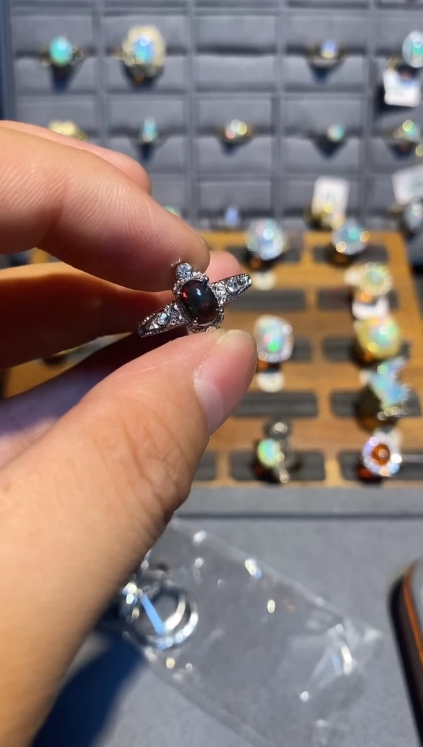 【闪购商品】欧泊戒指合金戒指