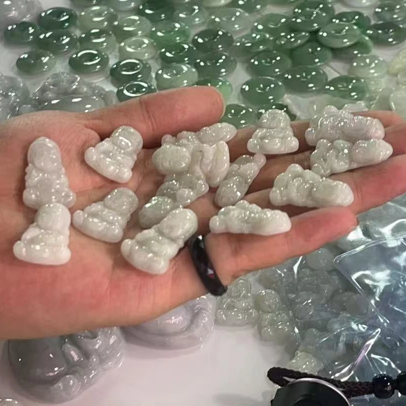 【玉经纶】-506588/Q243-天然翡翠A货吊坠-多样性发其—