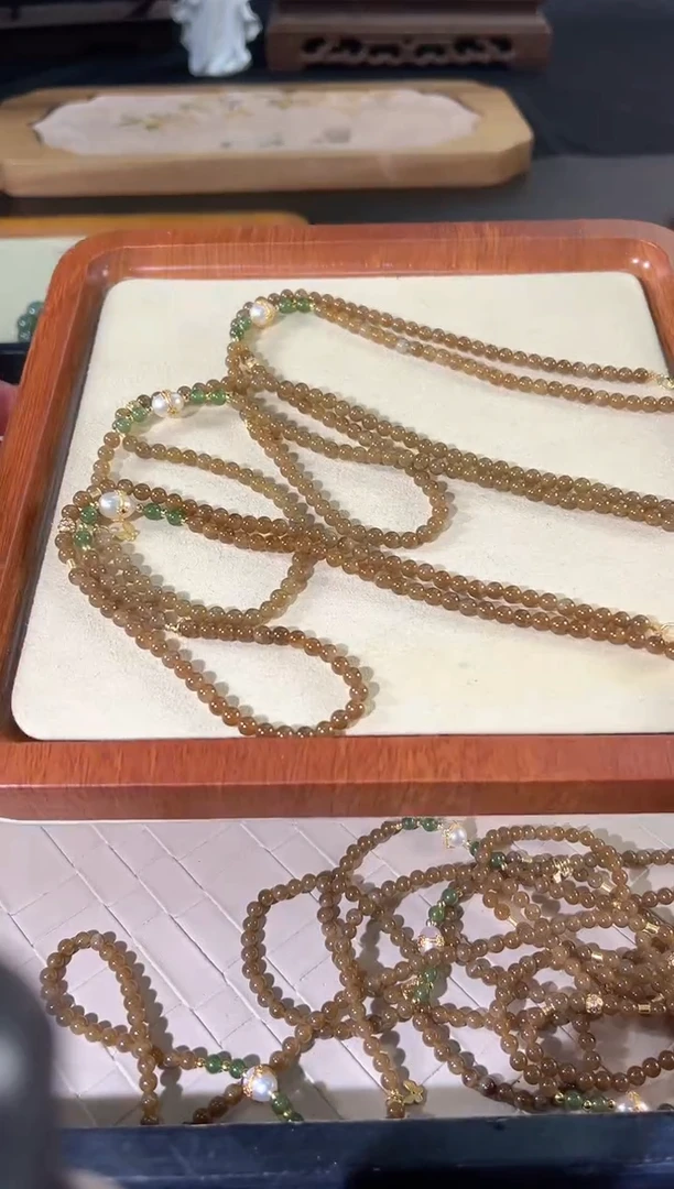 和田玉银S925镶嵌项链多样性发货其一