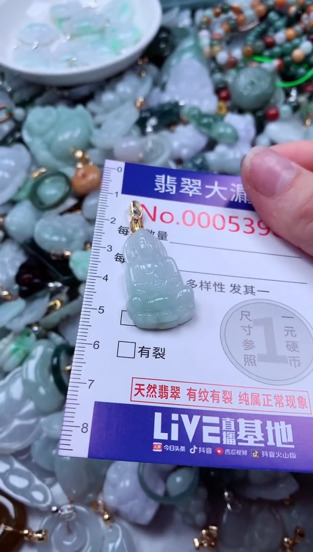 吊坠(不含链)未镶嵌翡翠5398
