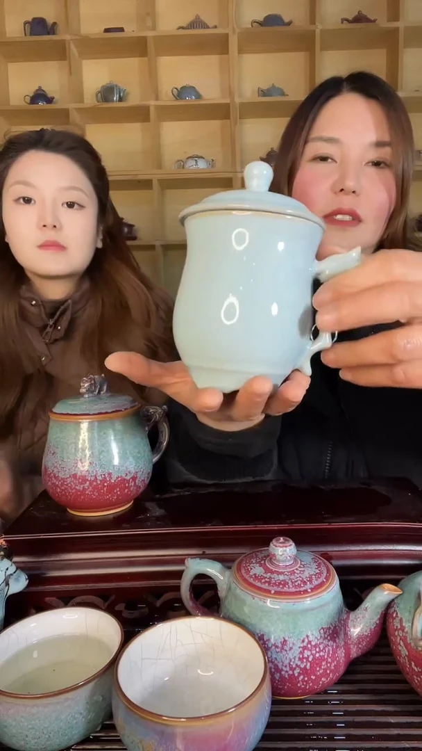 【闪购商品】摆件龙头杯 土魂钧瓷