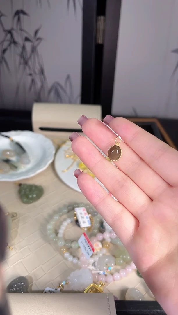 和田玉银S925镶嵌吊坠(不含链)多样性发货其一孤品默认微瑕