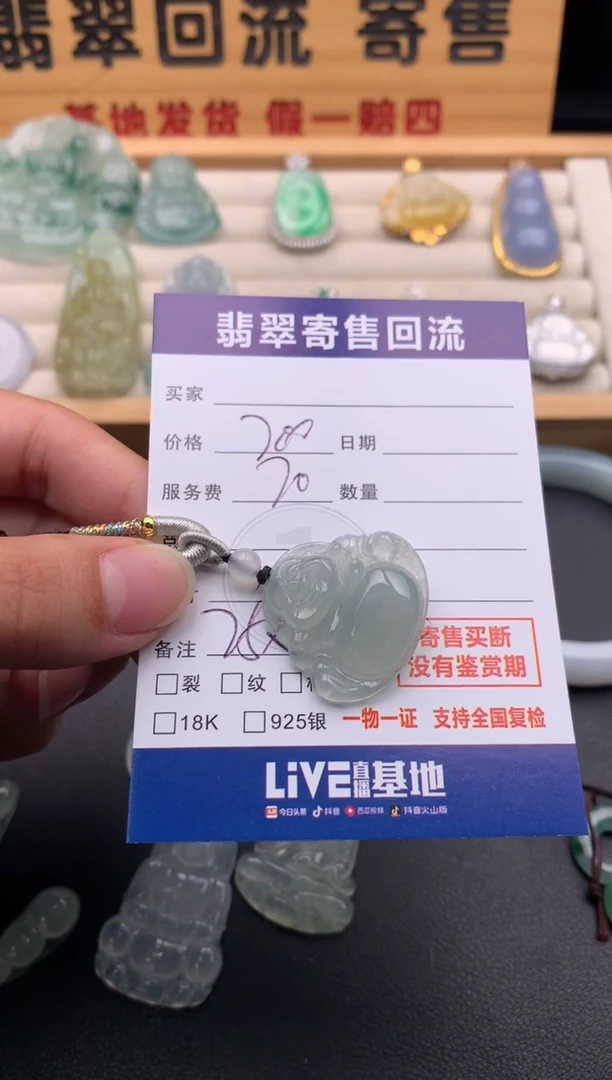 颈饰未镶嵌翡翠10145962