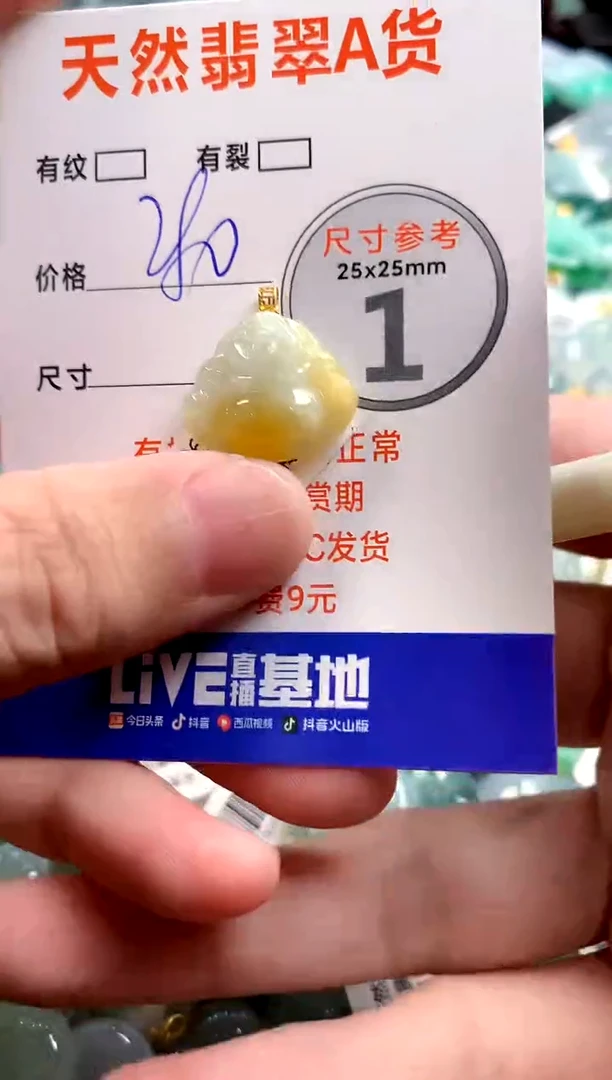 颈饰18K金镶嵌翡翠0853045771