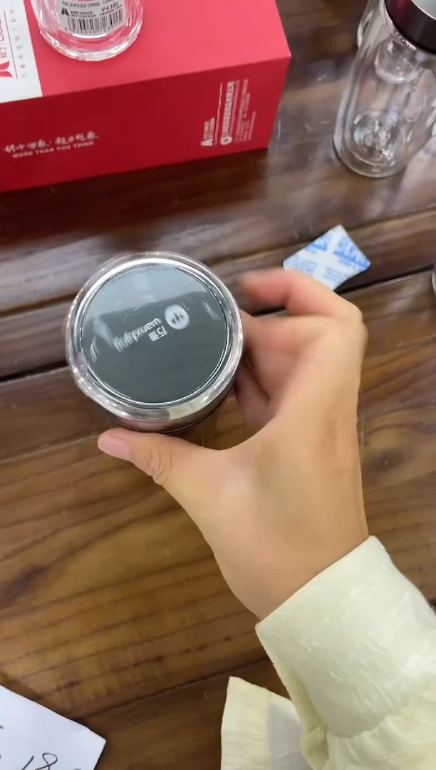 高硼硅玻璃盖子款万象保温杯H78S橄榄色