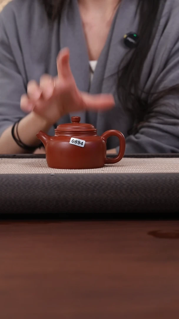 【闪购商品】紫砂茶壶894 朱泥 德钟 180cc