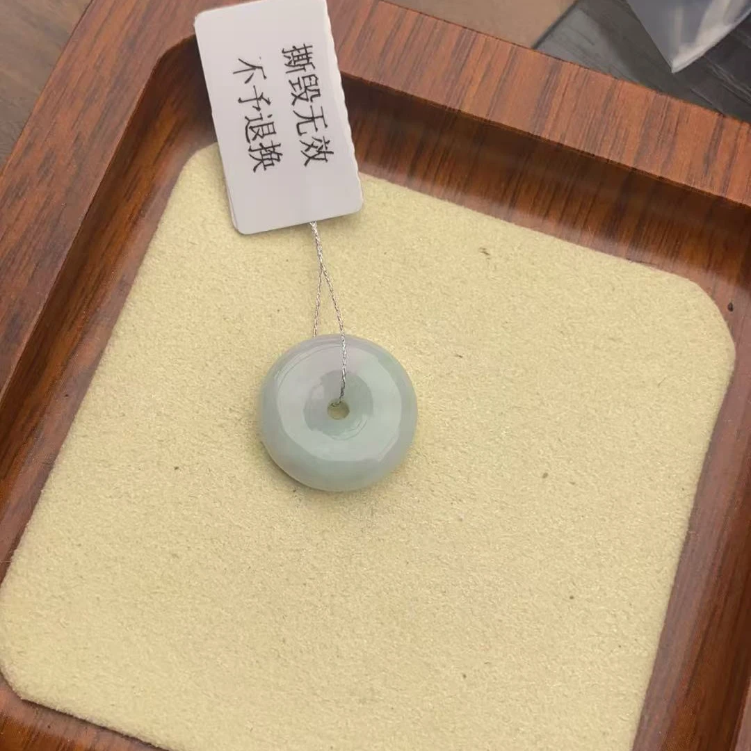 天然缅甸翡翠平安扣