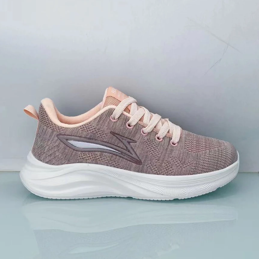 【一森家】新款加绒飞织透气软底轻便舒适跑步休闲运动鞋K04