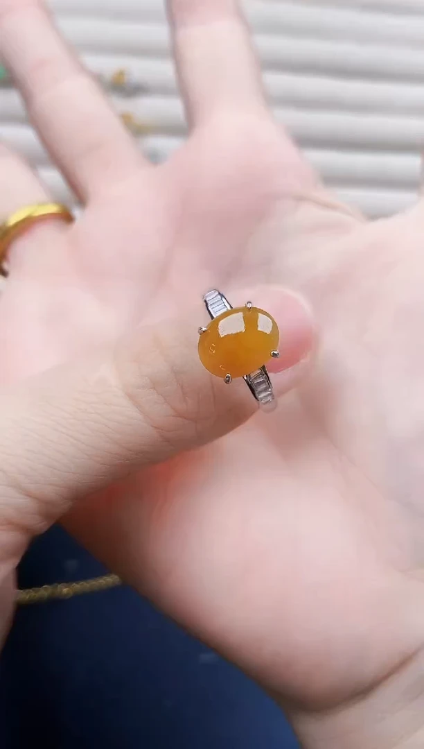 翡翠戒指银S925镶嵌245
