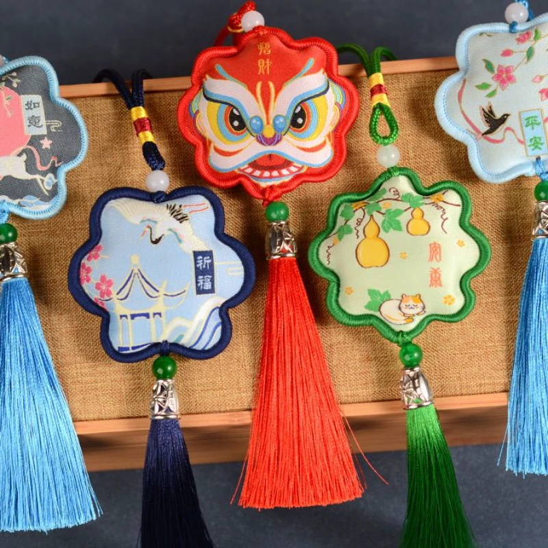 端午节艾草挂件古典流苏香囊香包古风荷包随身平安符汽车装饰挂饰